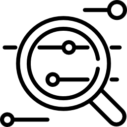 Minimalistic Magnifying Glass Icon