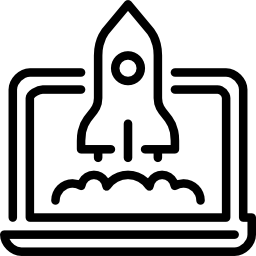 Rocket Shooting out from PC Icon
