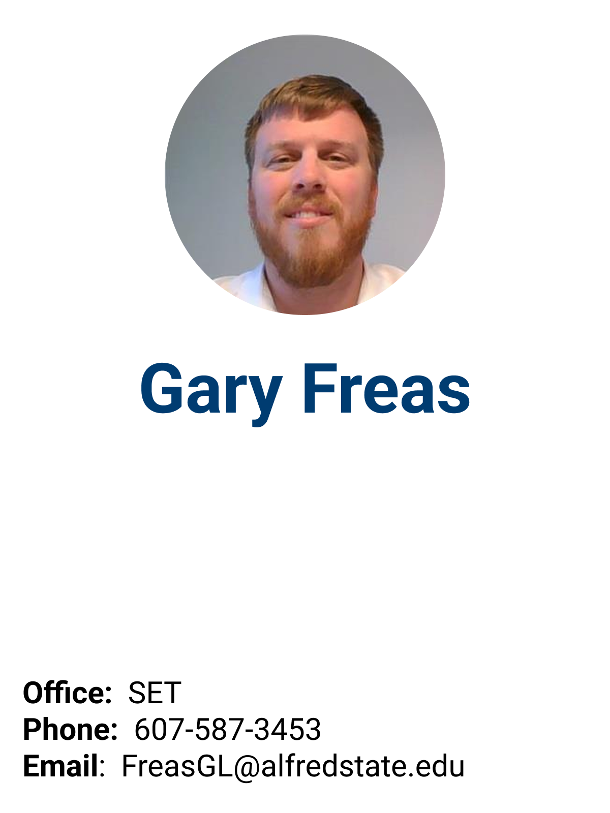 Card of Gary Frea